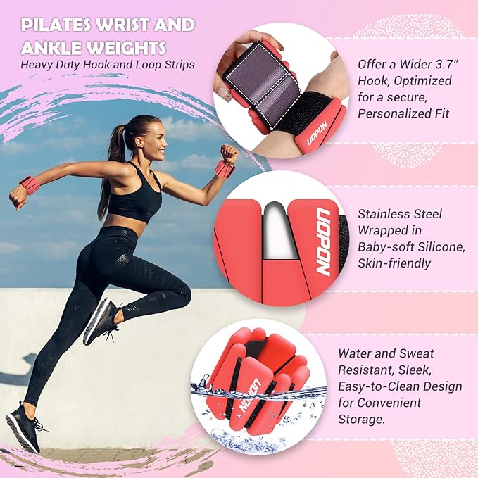 Wrist Ankle Weights for Women Set of 2 2 lbs/4 lbs/4 lbs