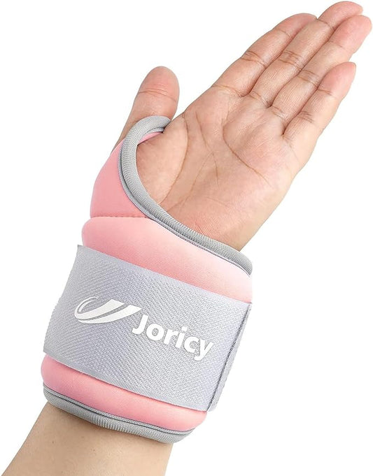 Wrist Weights with Thumb Loops Lock for Women Men Kids 1 Pair 2 3 4 5 6 LBS Arm Weight Ankle Weights Weighted Gloves for Running Walking Jogging Physical Therapy Gym Workout Cardio Exercises