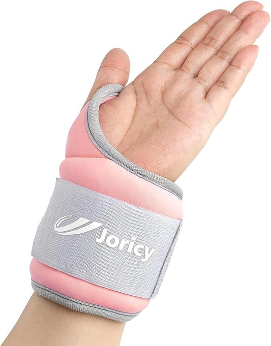 Wrist Weights with Thumb Loops Lock for Women Men Kids 1 Pair 2 3 4 5 6 LBS Arm Weight Ankle Weights Weighted Gloves for Running Walking Jogging Physical Therapy Gym Workout Cardio Exercises