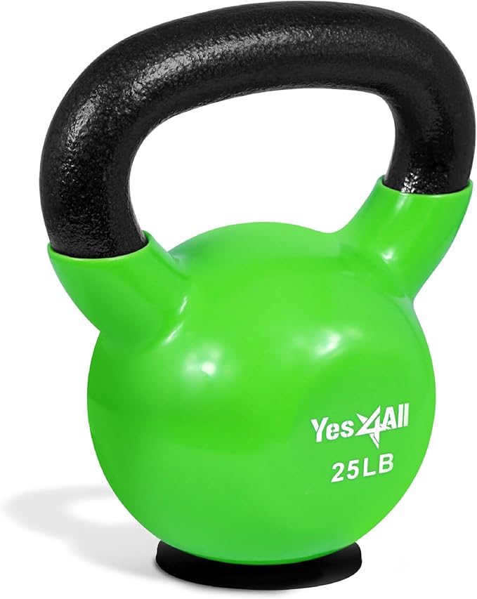 Yes4All Kettlebells Rubber Base (10-65 lbs)