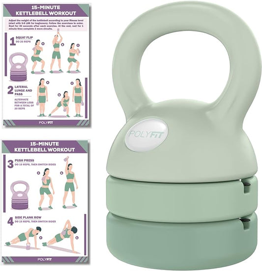 Adjustable Kettlebell - Kettlebell Weights Set for Home Gym