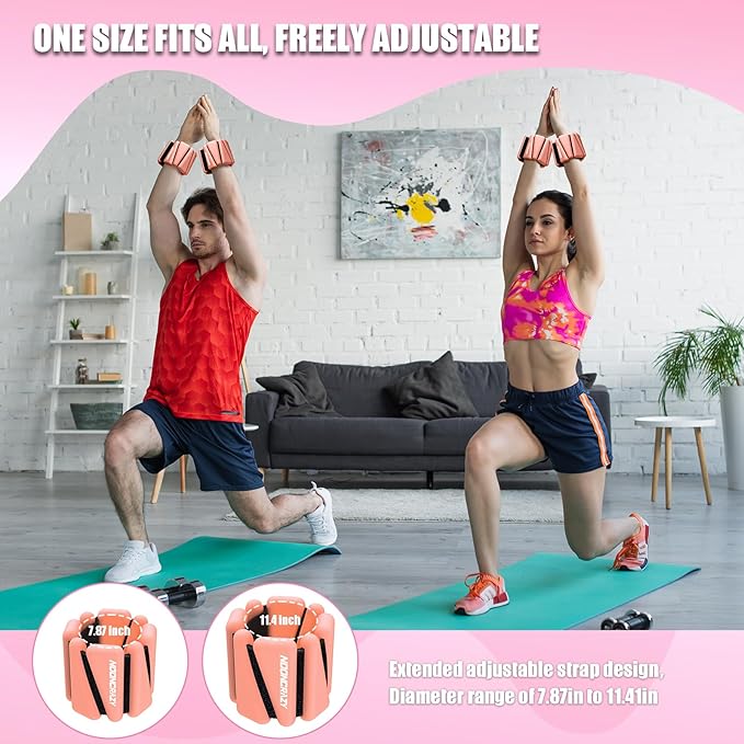 Wrist Ankle Weights Bangles 2lb for Women 2)