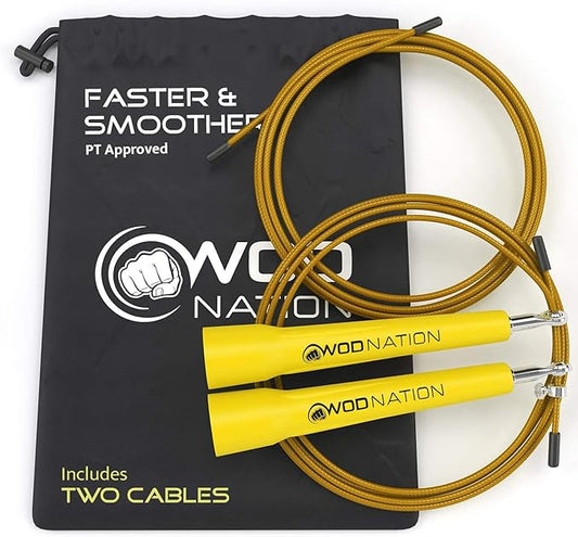 WOD Nation Adjustable Speed Jump Rope For Men