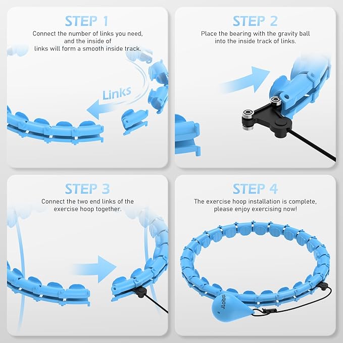 Weighted Hula Circle with 24 Links for Adults
