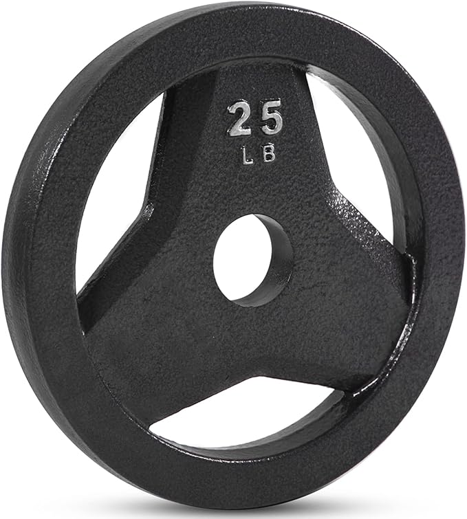 JFIT Olympic 2" Cast Iron Grip Plate OR 2" Rubber 6 Weights (2.5lbs to 45lbs) Plates