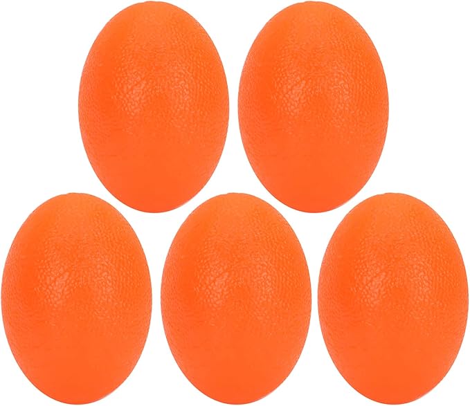 Sonew 5pcs Silicone Grip Ball Egg-Shaped Wrist Exercise