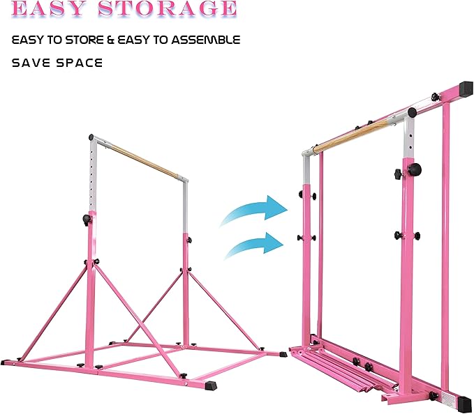 Gymnastic Bar For Kids and Teenage Ages 3-25 5 FT 6 FT 5 FT 6 FT