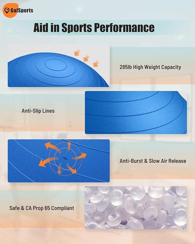 GalSports Yoga Ball Exercise Ball for Working Out