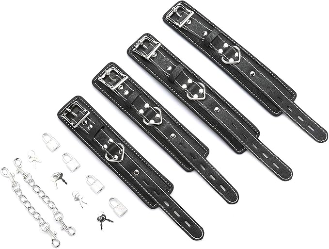 EXREIZST Adjustable Expandable 2 Silver Spreader Bar Set