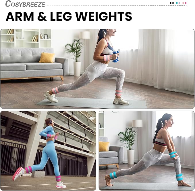Ankle Weights for Women Men 1 2 3 4 6 6 8 8 10 10 LBS