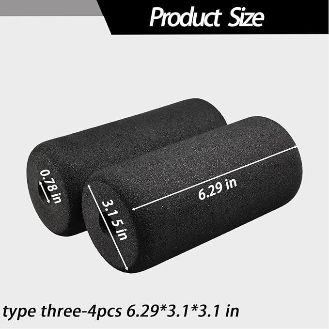 Foot Foam Roller Pad(6.29 * 3.1 * 3.1 in), Inversion Table Parts, Marcy Replacement Parts, Total Home Gym Accesories Equipment Attachments