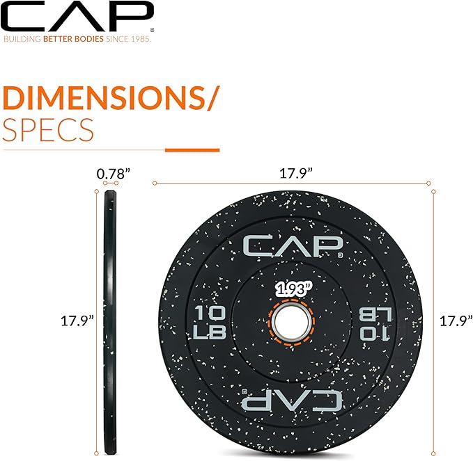 CAP Barbell Rubber Olympic Bumper Plate