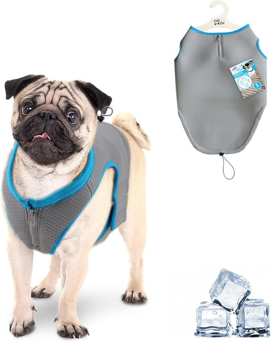 ALL FOR PAWS Cooling Vest Dog Cooling Shirts Breathable Instant Cooling Dogs Vest Lightweight for Summer Dog Clothes (S)