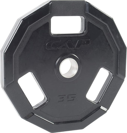 CAP Barbell 12-Sided Rubber Olympic Grip Weight Plates