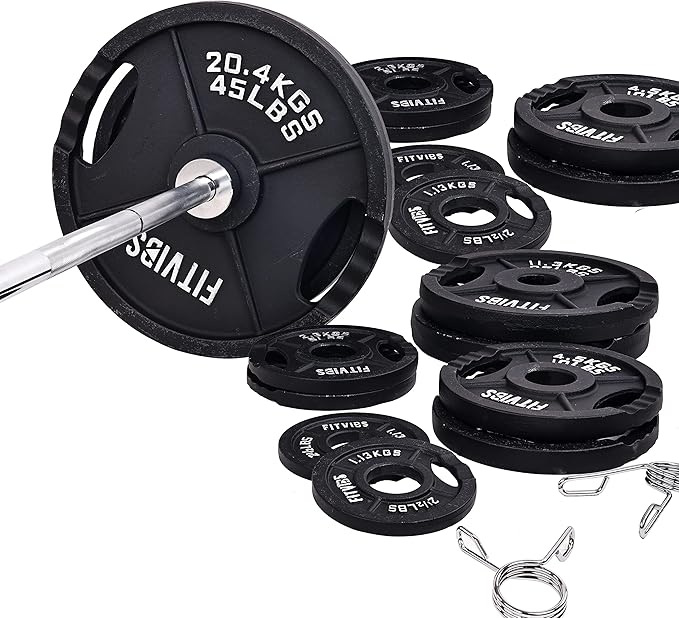Signature Fitness Olympic Cast Iron Plate for Strength