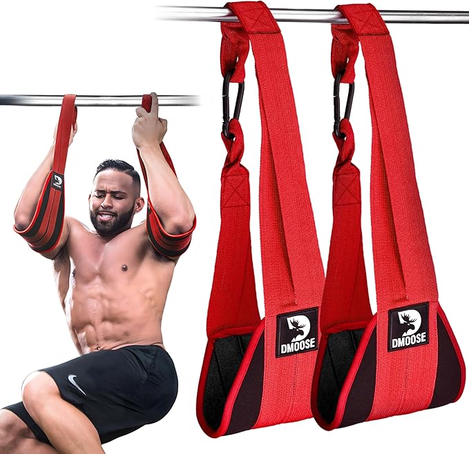 DMoose Fitness Hanging Ab Straps for Pull Up 2 Rust-Resistant