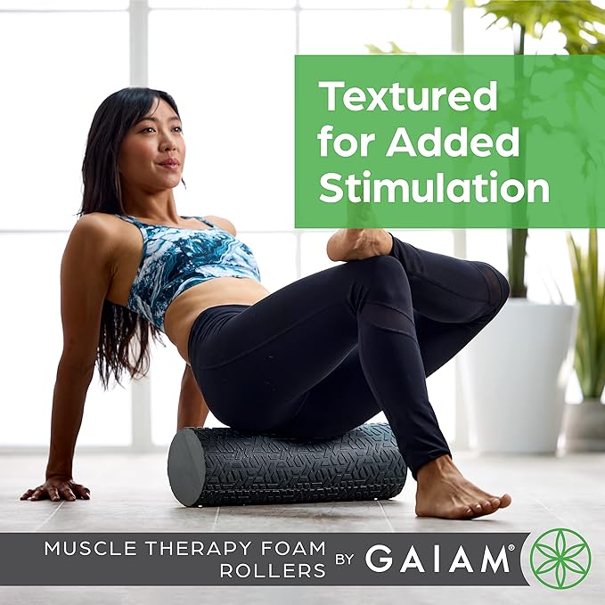 Gaiam Restore Foam Roller for Muscle Massage - (18 Inch 36 Inch)