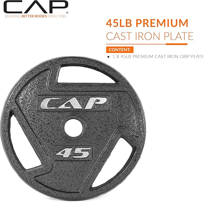 CAP Barbell 2-Inch Olympic Grip Weight Plate