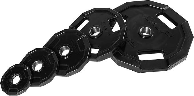 CAP Barbell 12-Sided Rubber Olympic Grip Weight Plates
