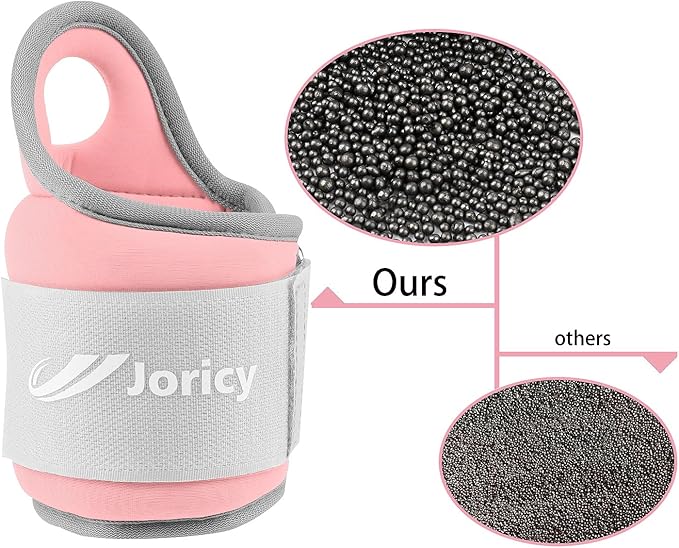 Wrist Weights with Thumb Loops Lock for Women Men Kids 1 Pair 2 3 4 5 6 LBS Arm Weight Ankle Weights Weighted Gloves for Running Walking Jogging Physical Therapy Gym Workout Cardio Exercises