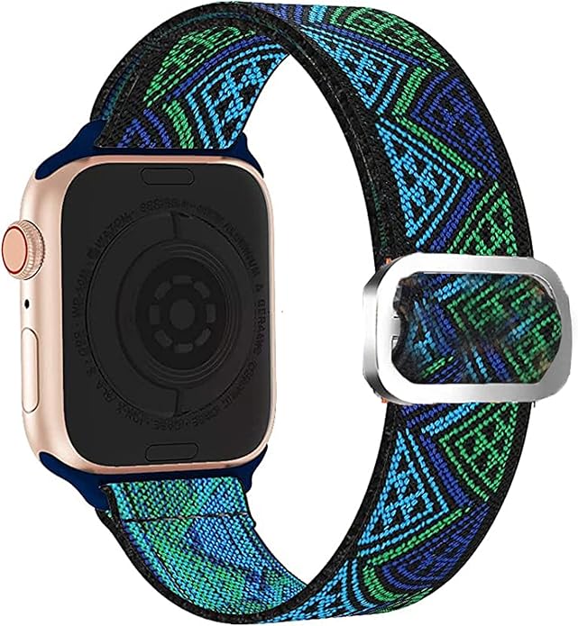 Compatible for FITVII Fitness Tracker Bands, 18mm, 20mm, 22mm Stretch Elastics Nylon Adjustable Replacement Strap Accessories