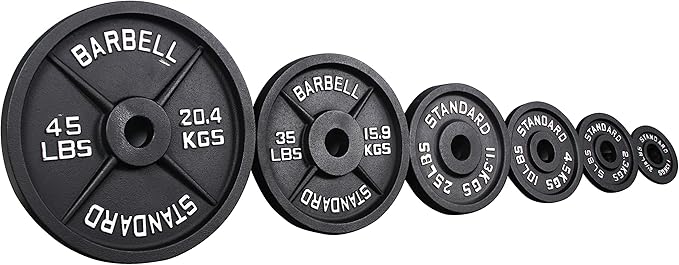 Signature Fitness Olympic 2-Inch Cast Iron Plate Weight