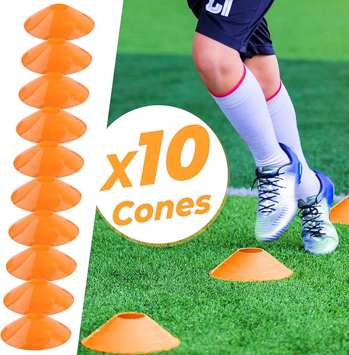 GHB Pro Agility Ladder Soccer Kick Trainer Set 20ft 12 12 Rung10 Rung10 Cones 4 Stakes