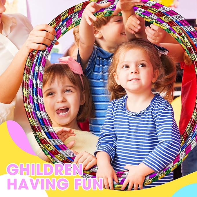Kathfly Exercise Hoop for Kids Adults Plastic Glitter