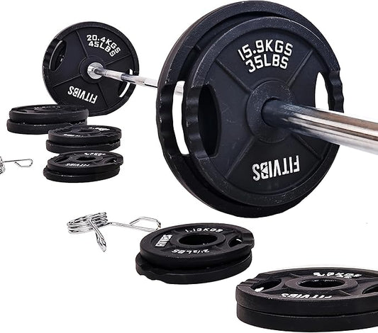 Signature Fitness Olympic Cast Iron Plate for Strength