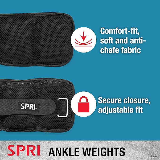 SPRI Adjustable Ankle Weights - Walking Weights