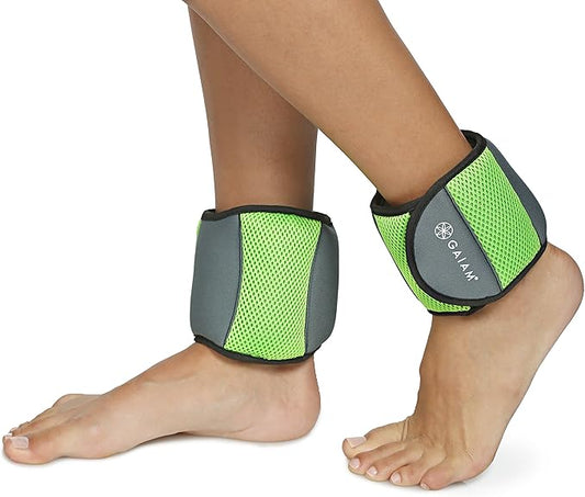 Gaiam Ankle Weights Strength Training Weight Sets (5lb & 10 Pound