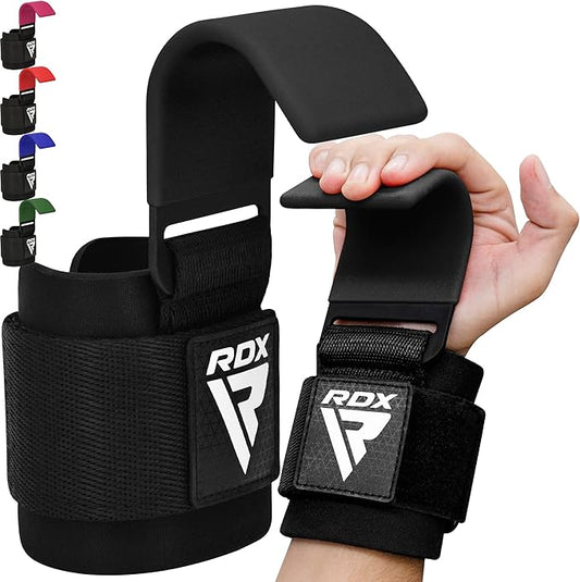 RDX Weight Lifting Hooks Straps Pair 7mm Neoprene