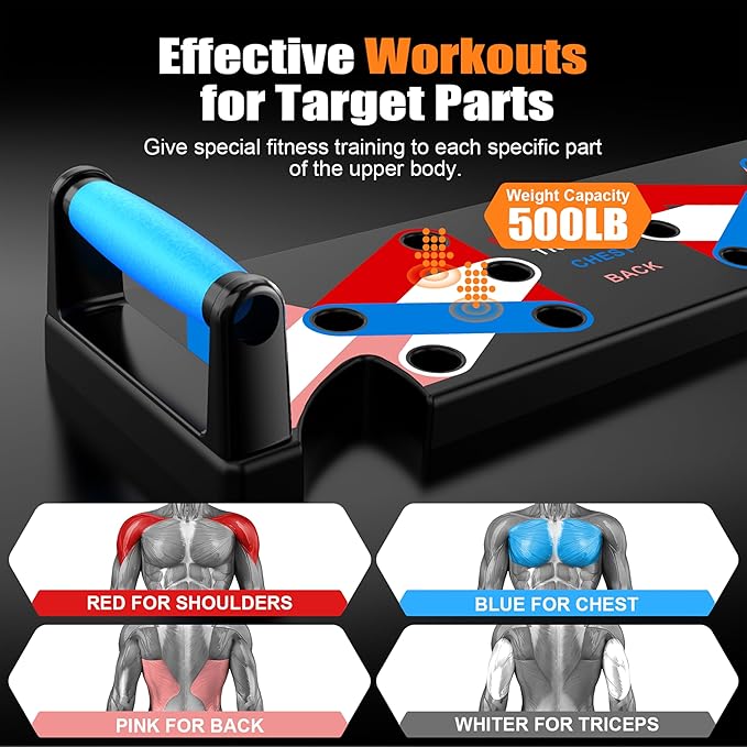 Solid Push Up Board Home Workout Equipment Multi-Functional