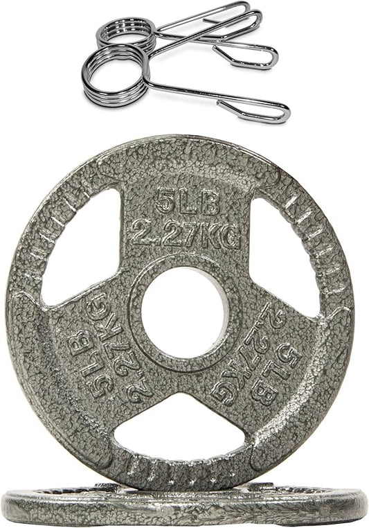 Signature Fitness Olympic 2-Inch Cast Iron Plate Weight