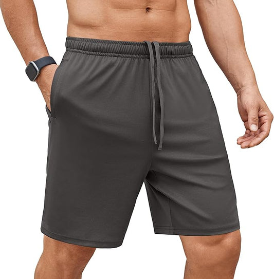 COOFANDY Men's Gym Workout Shorts 7 Inch Stretch Athletic Shorts Lightweight Running Training Short Pants with Pockets