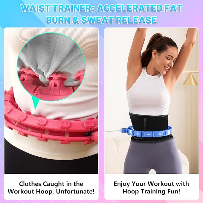 Weighted Workout Hoop for Adult Weight Loss - 48" Infinity