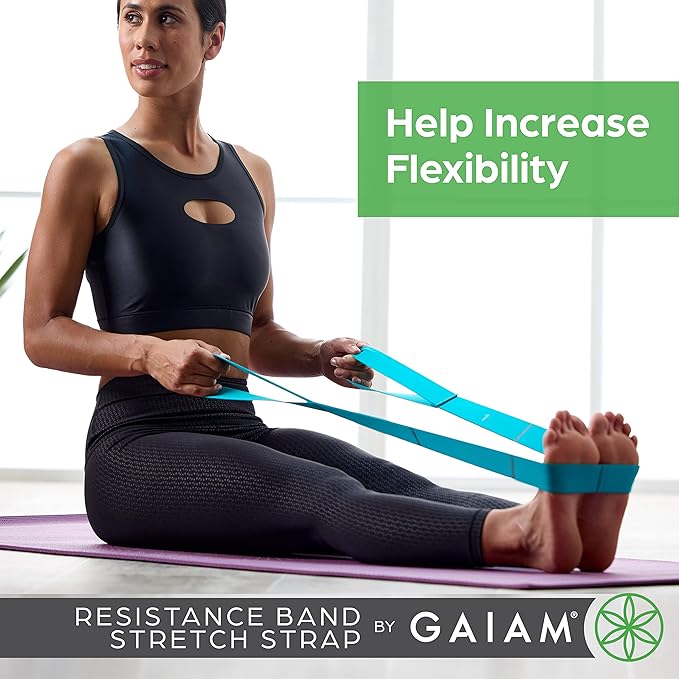 Gaiam Restore Resistance Band Stretching Strap - Stretch