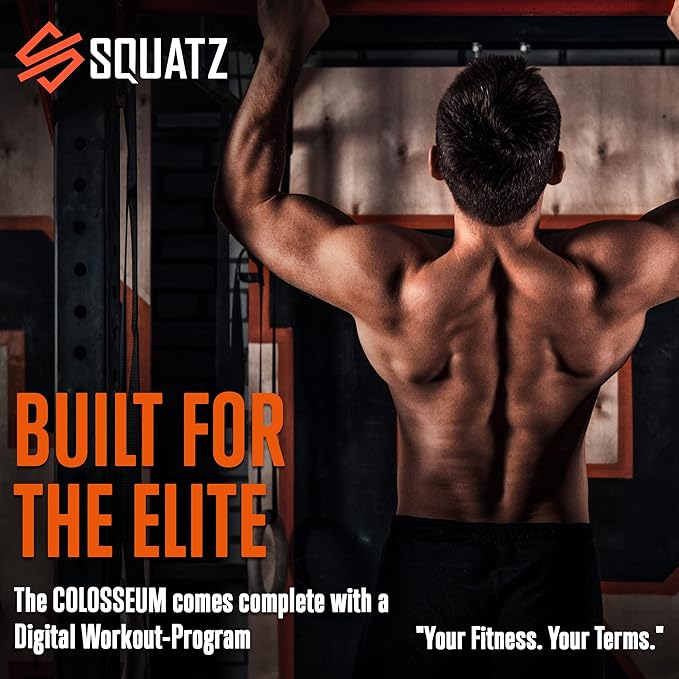 SQUATZ Pull-Up Workout Station with Bench - Multifunctional