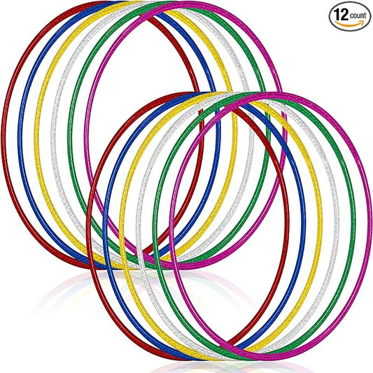 Syhood Glitter Plastic Exercise Hoop Fitness Circles Fitness