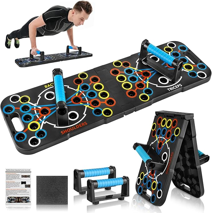 Push Up Board Foldable Adjustable Pushup Bar 56 1 Exercise