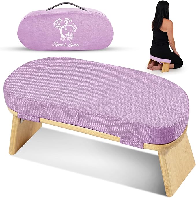Monk & Llama Meditation Bench - Foldable