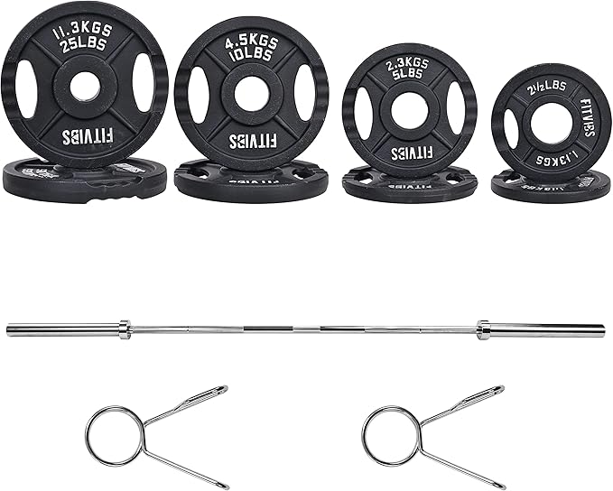 Signature Fitness Olympic Cast Iron Plate for Strength
