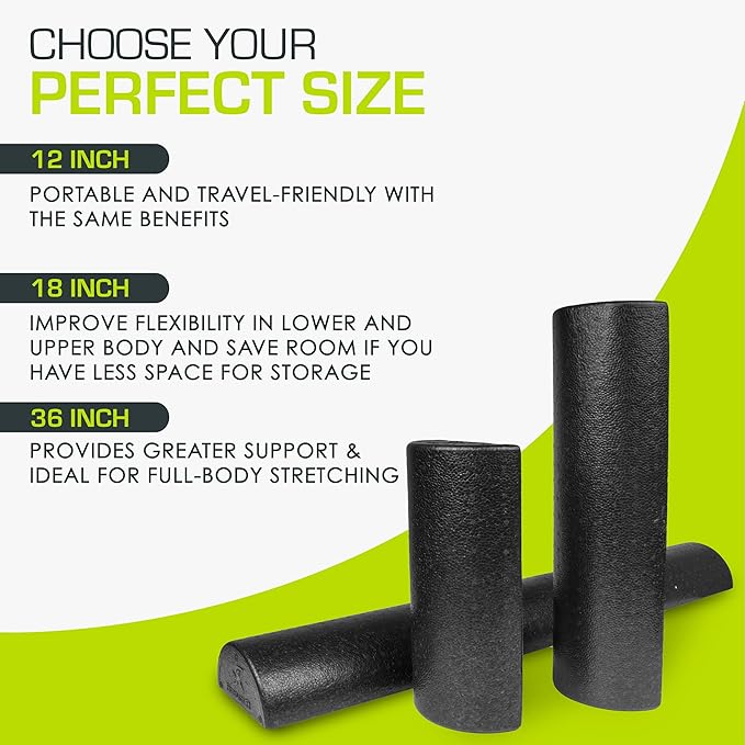 ProsourceFit High Density Foam Rollers 18 - inches