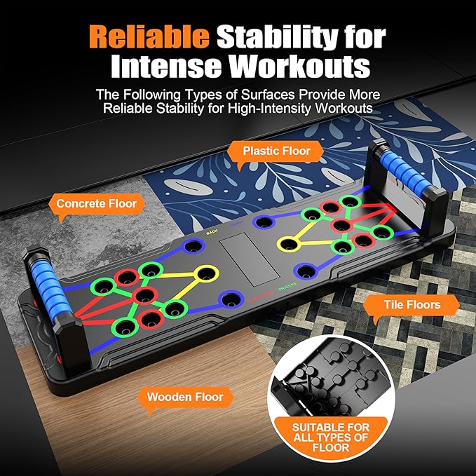 Solid Push Up Board Home Workout Equipment Multi-Functional