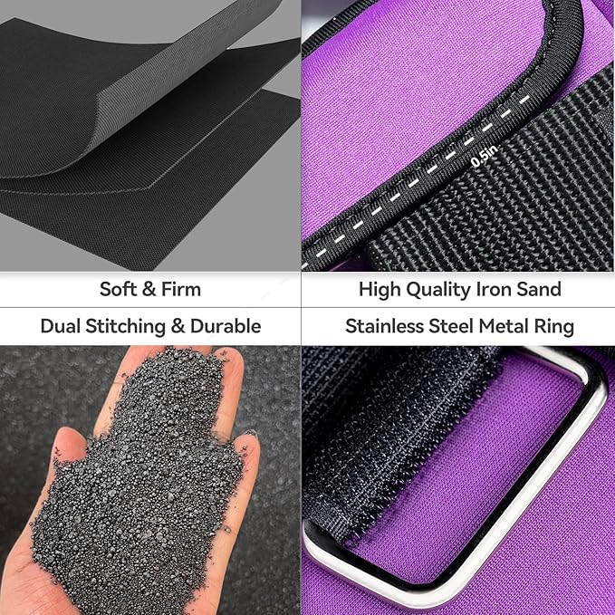 Sportneer Adjustable Ankle Weights for Women and Men：1 1 2 2 3 3 4 4 6 6 7 7 8 8 10 10 lbs