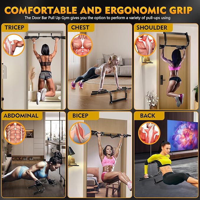 Multi-Grip Lite Doorway Pull Up/Chin Up Bar (7.6, Pounds)