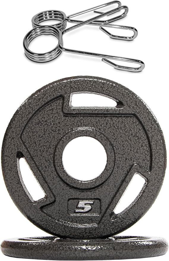Signature Fitness Olympic 2-Inch Cast Iron Plate Weight