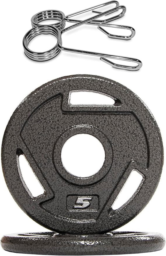 Signature Fitness Olympic 2-Inch Cast Iron Plate Weight