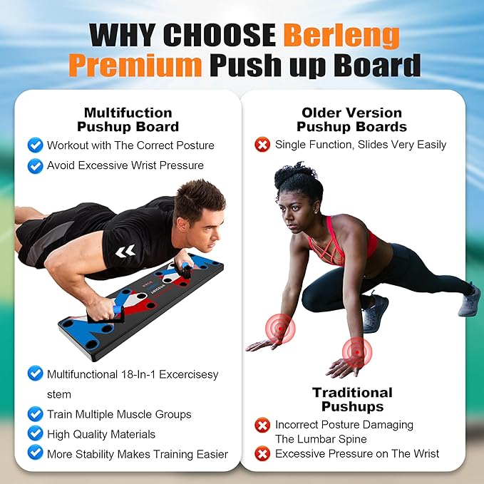 Solid Push Up Board Home Workout Equipment Multi-Functional