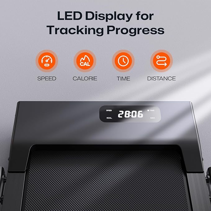 Walking pad, 3-in-1 Under Desk Treadmill for Home and Office, 2.5 HP Portable Walking Jogging Running Machine with Remote Control and LED Display